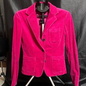 Ralph Lauren Vibrant Pink Corduroy Blazer